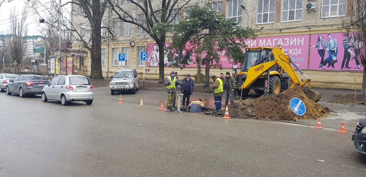 Прокол дороги в Ставрополе